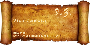 Vida Zenóbia névjegykártya